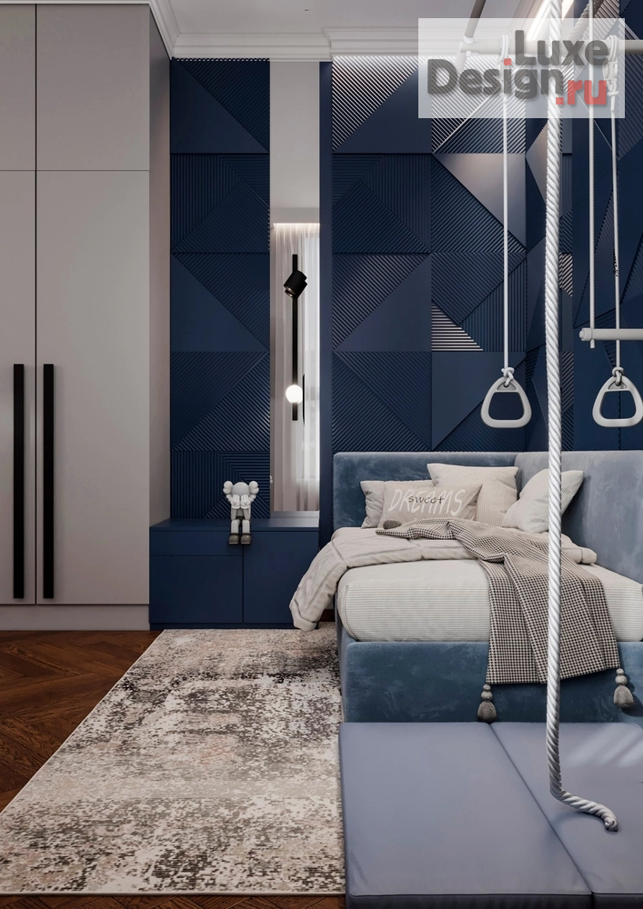 Дизайн интерьера четырехкомнатной квартиры "Просторная квартира для большой семьи в ЖК "Грин парк"" (фото 19)