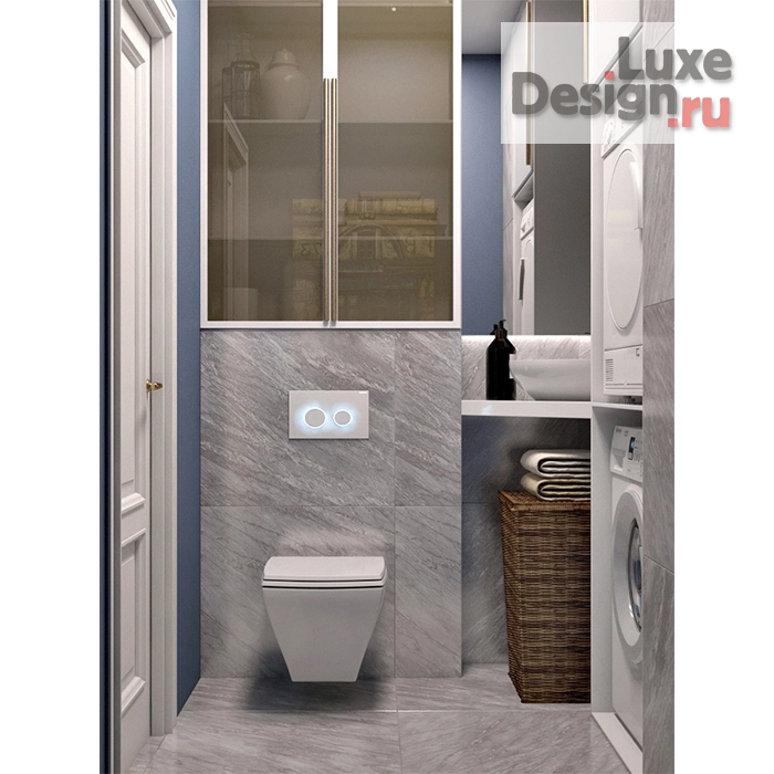 Дизайн интерьера трехкомнатной квартиры ""История и современность"" (фото 29)