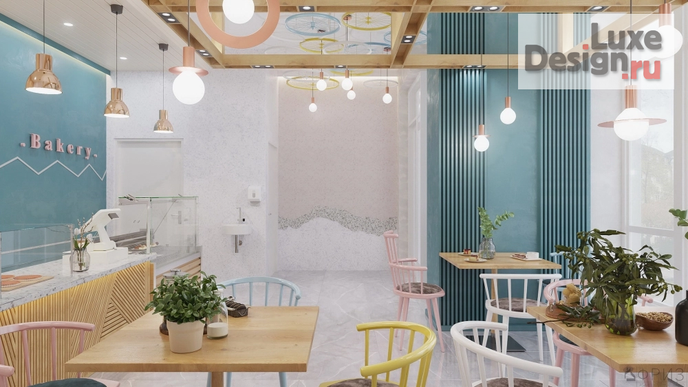Дизайн интерьера кафе "Пекарня на ул. Набережная 39в городе Уфа" (фото 4)