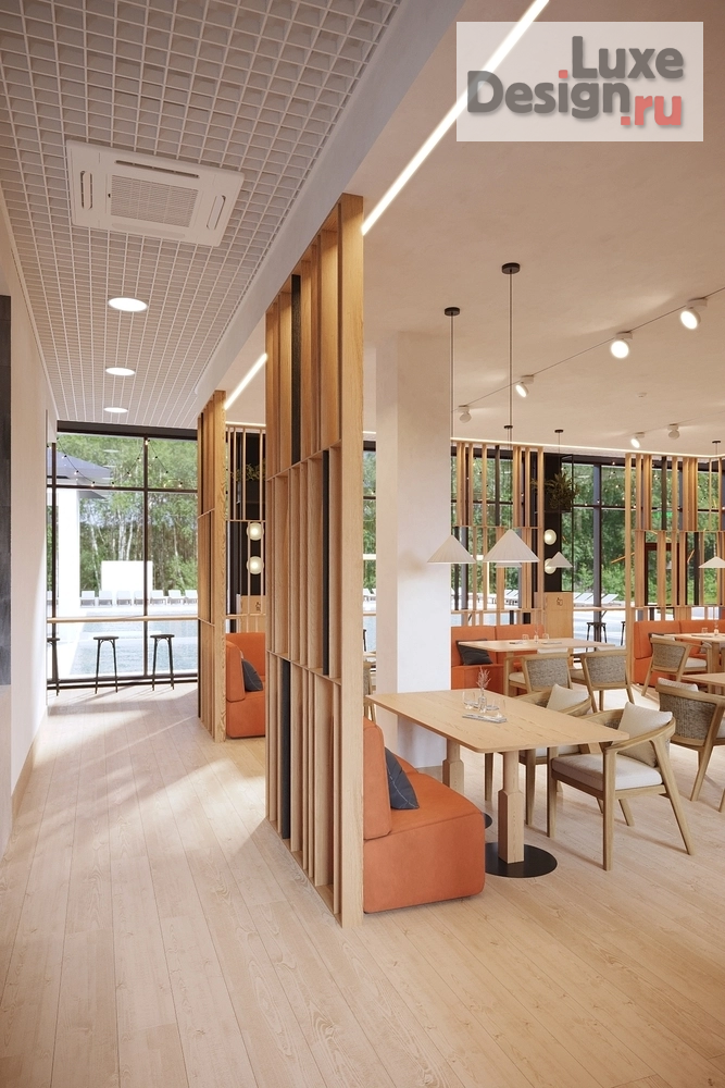 Дизайн интерьера лечебного учреждения "Круглогодичный бассейн, кафе" (фото 3)