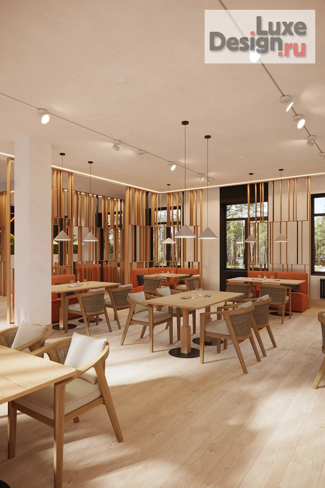 Дизайн интерьера лечебного учреждения "Круглогодичный бассейн, кафе" (фото 4)