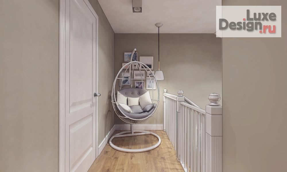 Дизайн интерьера таунхауса "второй этаж Нижегородка" (фото 2)