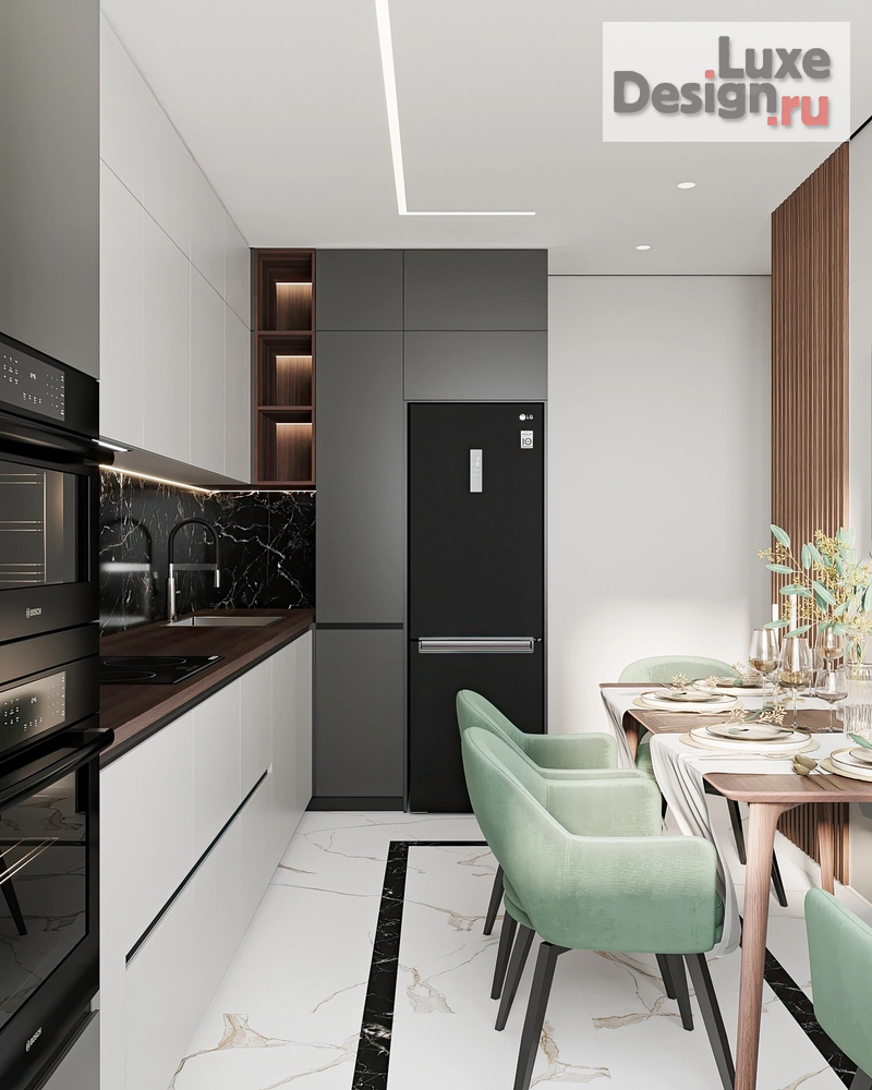 Дизайн интерьера трехкомнатной квартиры "ЖК Черника" (фото 19)