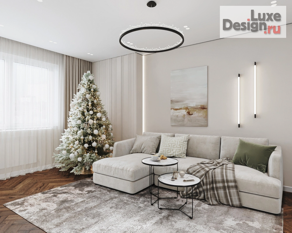 Дизайн интерьера трехкомнатной квартиры "ЖК Черника" (фото 2)