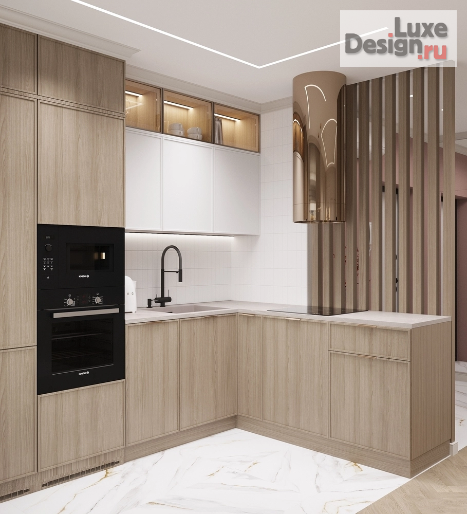 Дизайн интерьера двухкомнатной квартиры "ЖК Новатор" (фото 2)