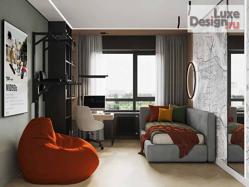 Дизайн интерьера трехкомнатной квартиры "ЖК Символ" (фото 20)