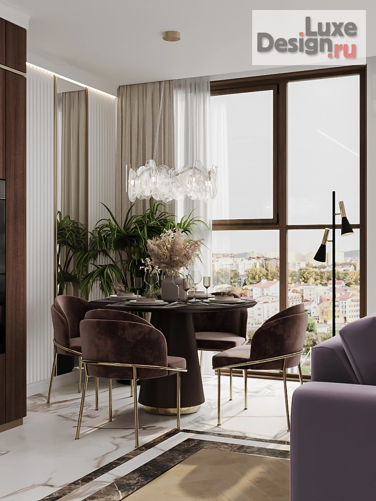 Дизайн интерьера однокомнатной квартиры "ЖК Петропавловский" (фото 3)