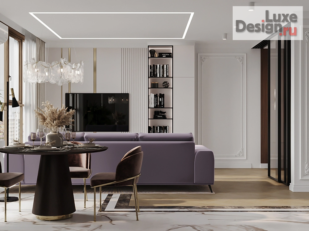 Дизайн интерьера однокомнатной квартиры "ЖК Петропавловский" (фото 5)