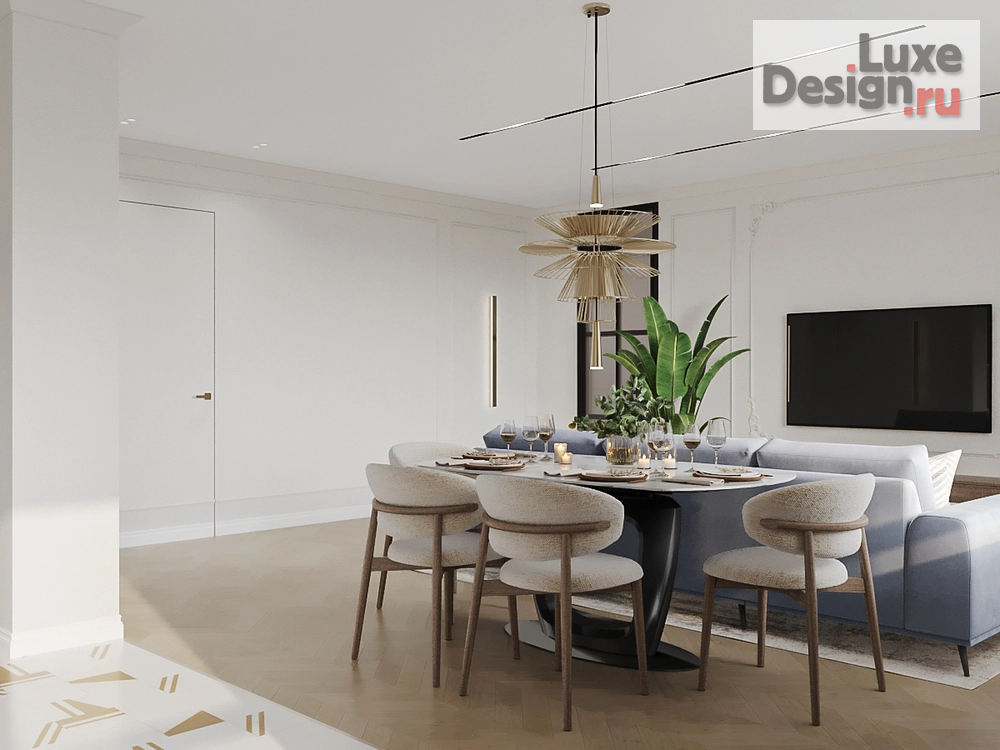 Дизайн интерьера трехкомнатной квартиры "ЖК Символ" (фото 7)