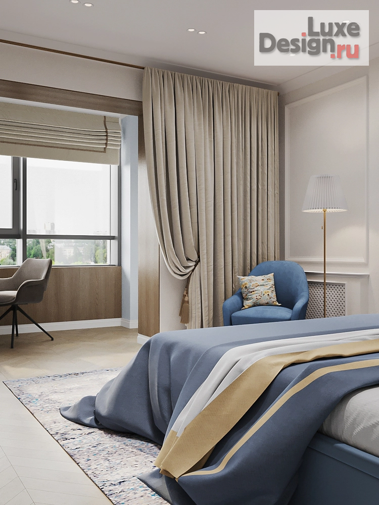 Дизайн интерьера трехкомнатной квартиры "ЖК Символ" (фото 39)