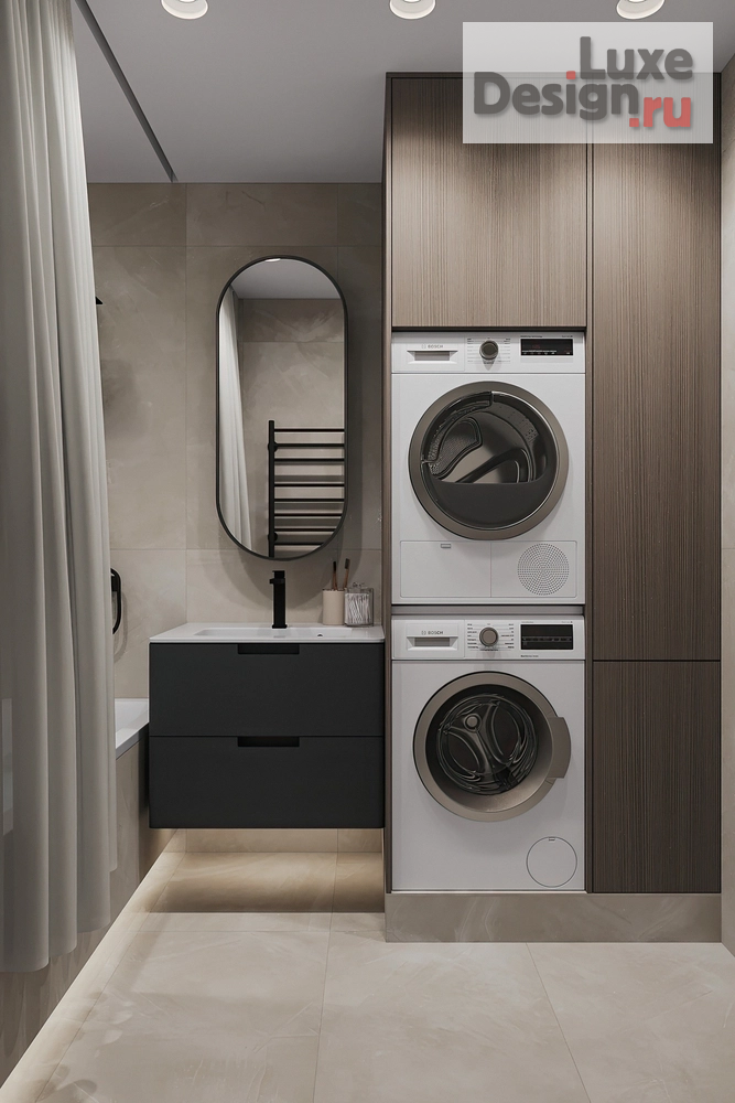 Дизайн интерьера трехкомнатной квартиры "ЖК Яркий" (фото 39)