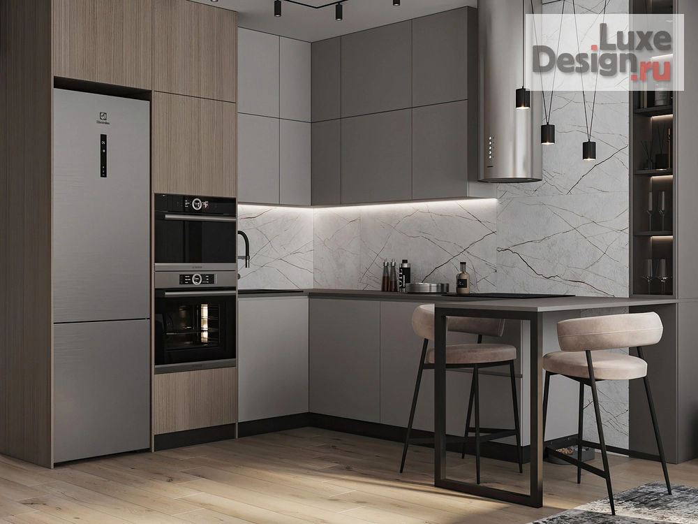 Дизайн интерьера трехкомнатной квартиры "ЖК Яркий" (фото 5)