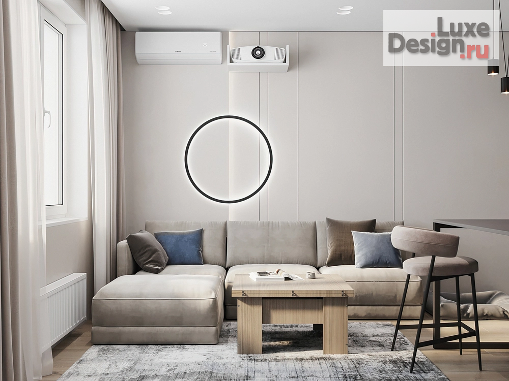 Дизайн интерьера трехкомнатной квартиры "ЖК Яркий" (фото 6)