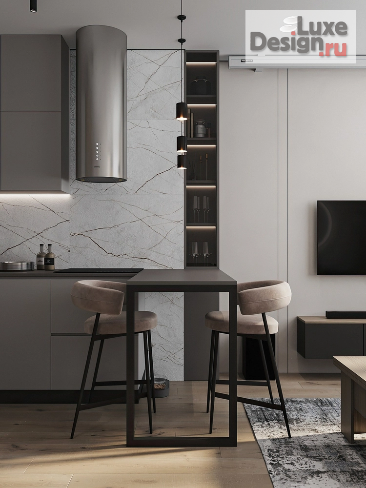 Дизайн интерьера трехкомнатной квартиры "ЖК Яркий" (фото 8)