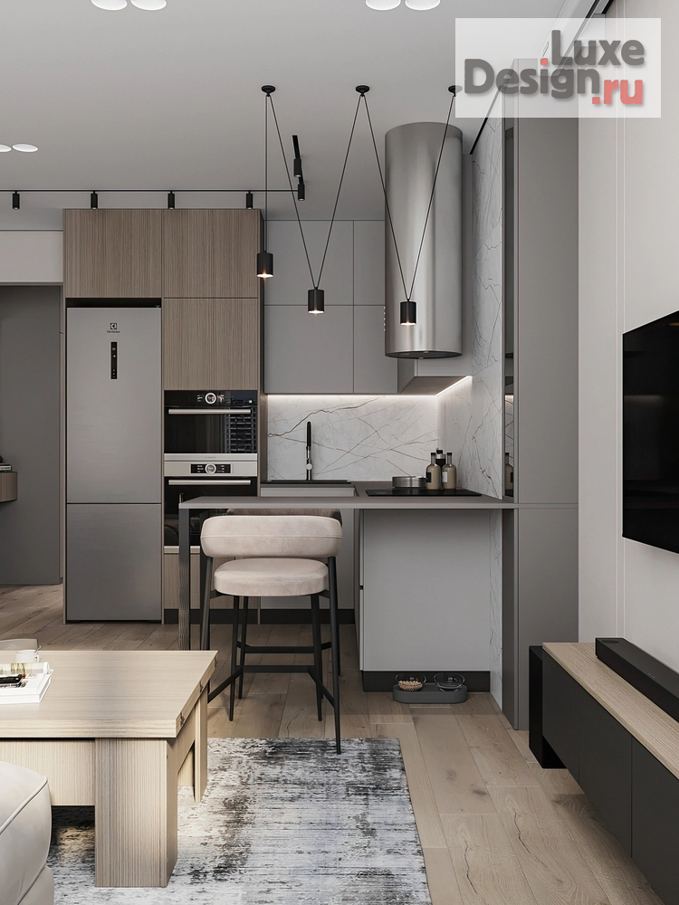 Дизайн интерьера трехкомнатной квартиры "ЖК Яркий" (фото 9)