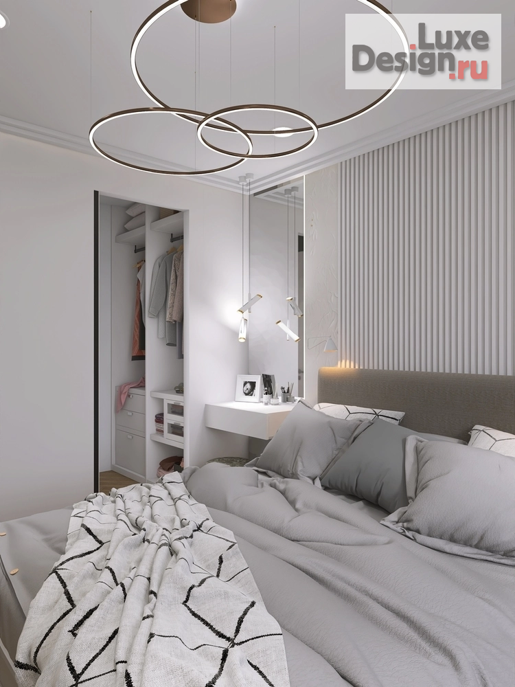 Дизайн интерьера трехкомнатной квартиры "ЖК Черемушки. Уфа" (фото 4)