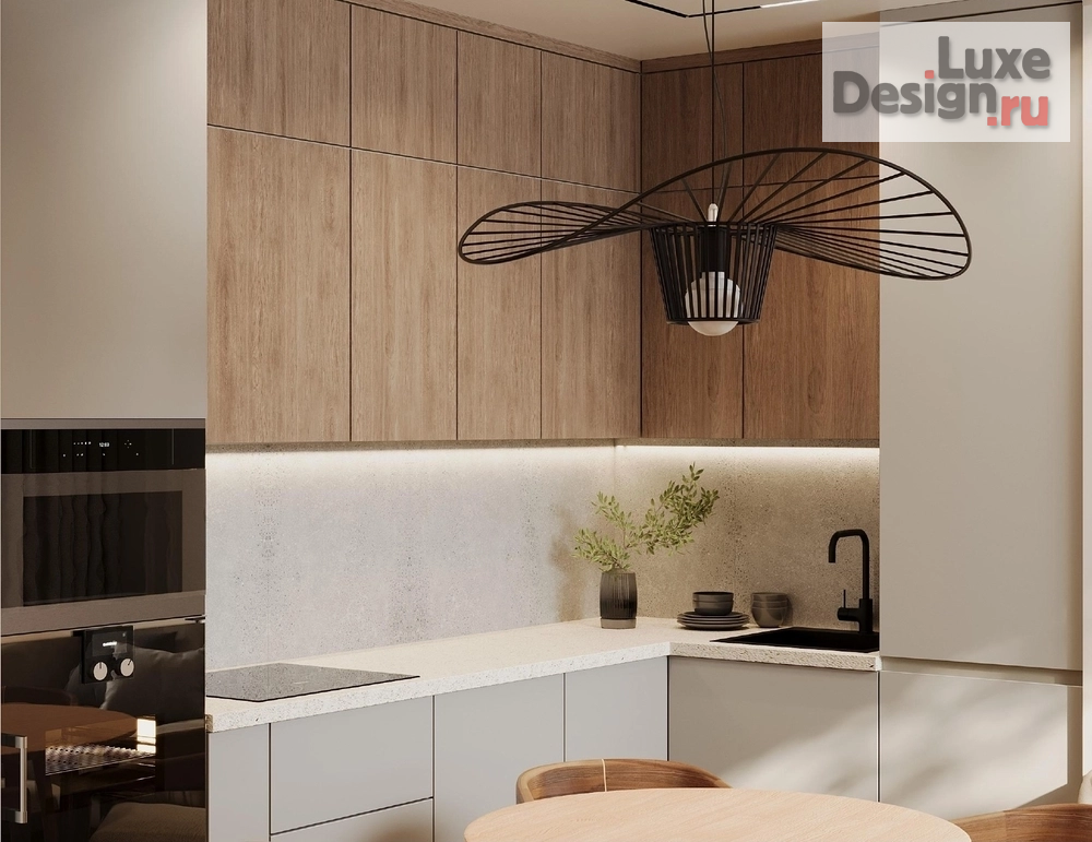 Дизайн интерьера квартиры "Кухня-гостиная 14 кв м" (фото 4)