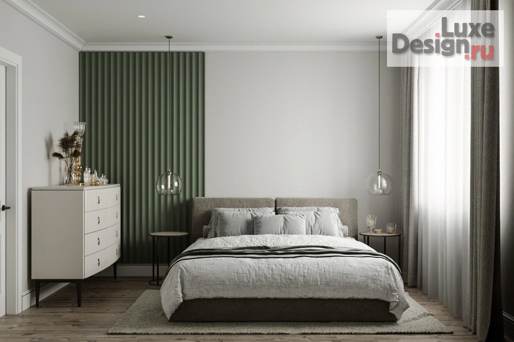 Дизайн интерьера спальни "Гостевая комната в ЖК Символ" (фото 2)