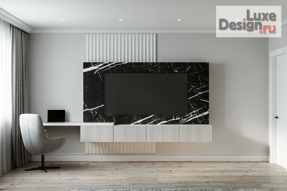 Дизайн интерьера квартиры "Кабинет в ЖК Символ" (фото 4)