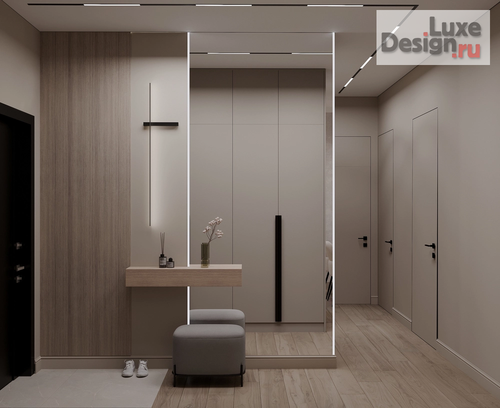 Дизайн интерьера четырехкомнатной квартиры "Квартира 100 м2 в ЖК Таухаус Уфа" (фото 10)