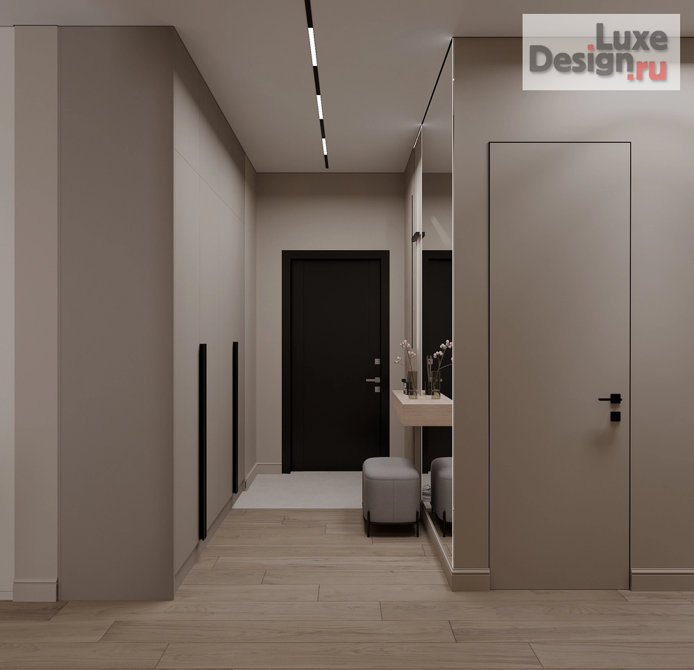 Дизайн интерьера четырехкомнатной квартиры "Квартира 100 м2 в ЖК Таухаус Уфа" (фото 11)