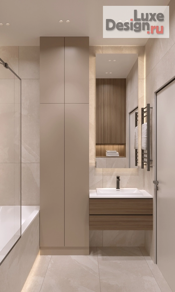 Дизайн интерьера четырехкомнатной квартиры "Квартира 100 м2 в ЖК Таухаус Уфа" (фото 13)