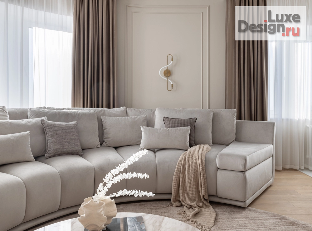 Дизайн интерьера трехкомнатной квартиры "Квартира в центре  г.Уфа" (фото 3)