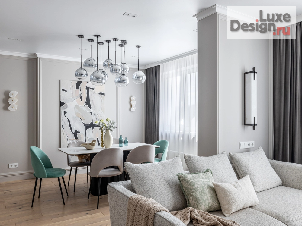 Дизайн интерьера трехкомнатной квартиры "Евро трехкомнатная квартира ЖК Новатор" (фото 15)