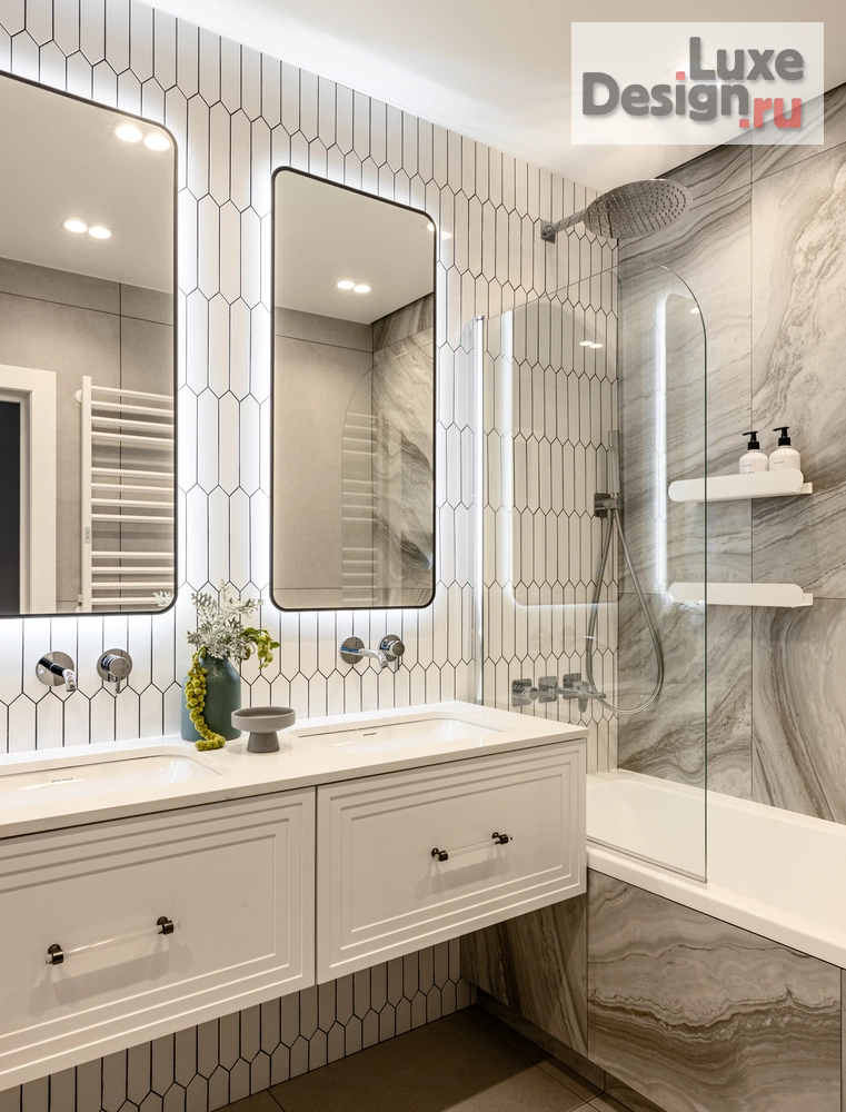 Дизайн интерьера трехкомнатной квартиры "Евро трехкомнатная квартира ЖК Новатор" (фото 27)