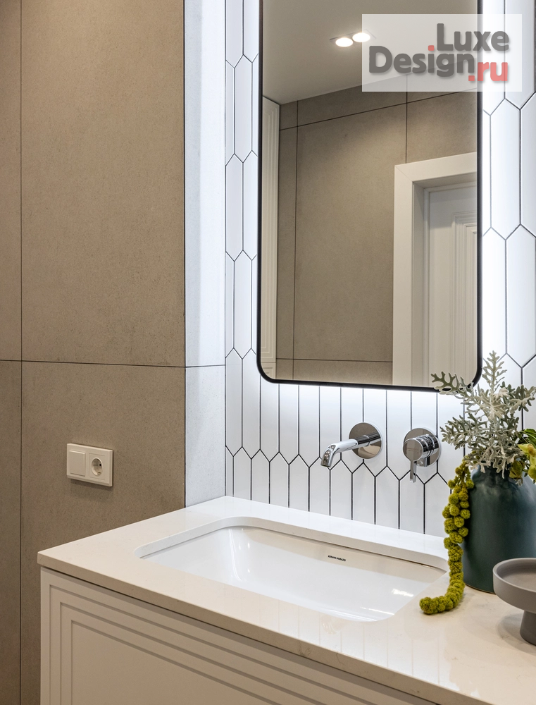 Дизайн интерьера трехкомнатной квартиры "Евро трехкомнатная квартира ЖК Новатор" (фото 31)