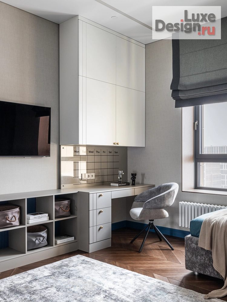 Дизайн интерьера четырехкомнатной квартиры "Апартаменты 120 м2 г.Москва" (фото 37)