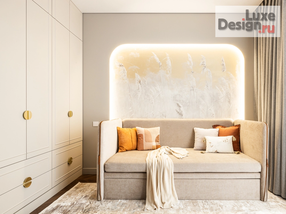 Дизайн интерьера четырехкомнатной квартиры "Апартаменты 120 м2 г.Москва" (фото 54)