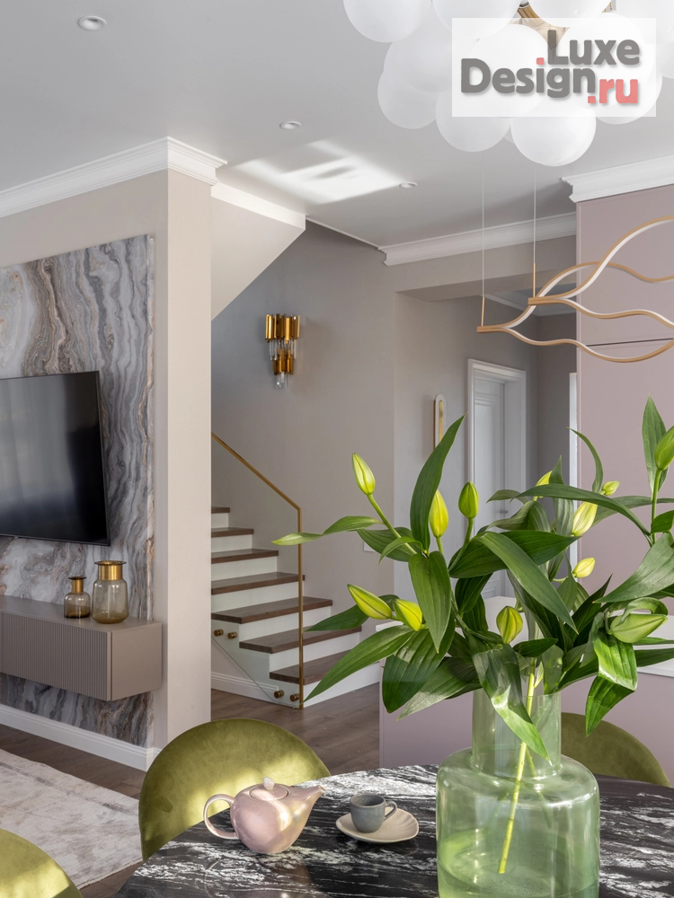 Дизайн интерьера коттеджа "Загородный дом" (фото 46)