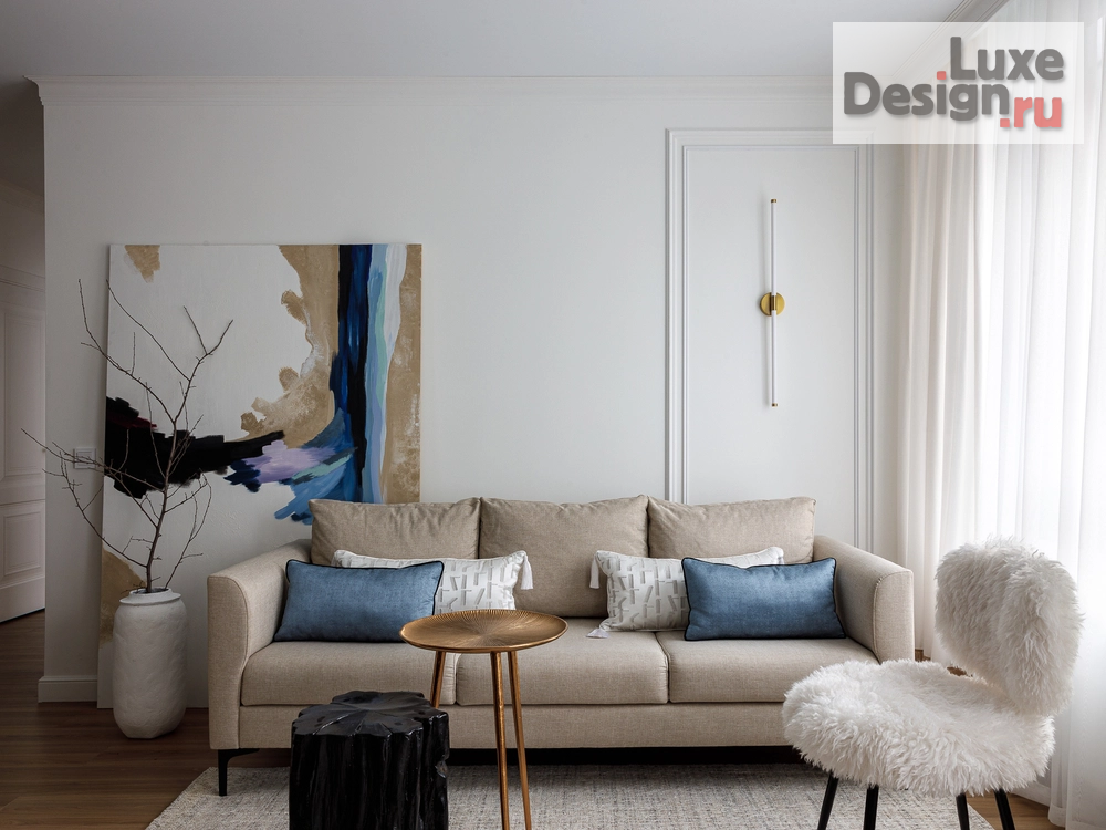 Дизайн интерьера трехкомнатной квартиры "Квартира 70м2 в ЖК Бизнес класса "Символ"" (фото 1)