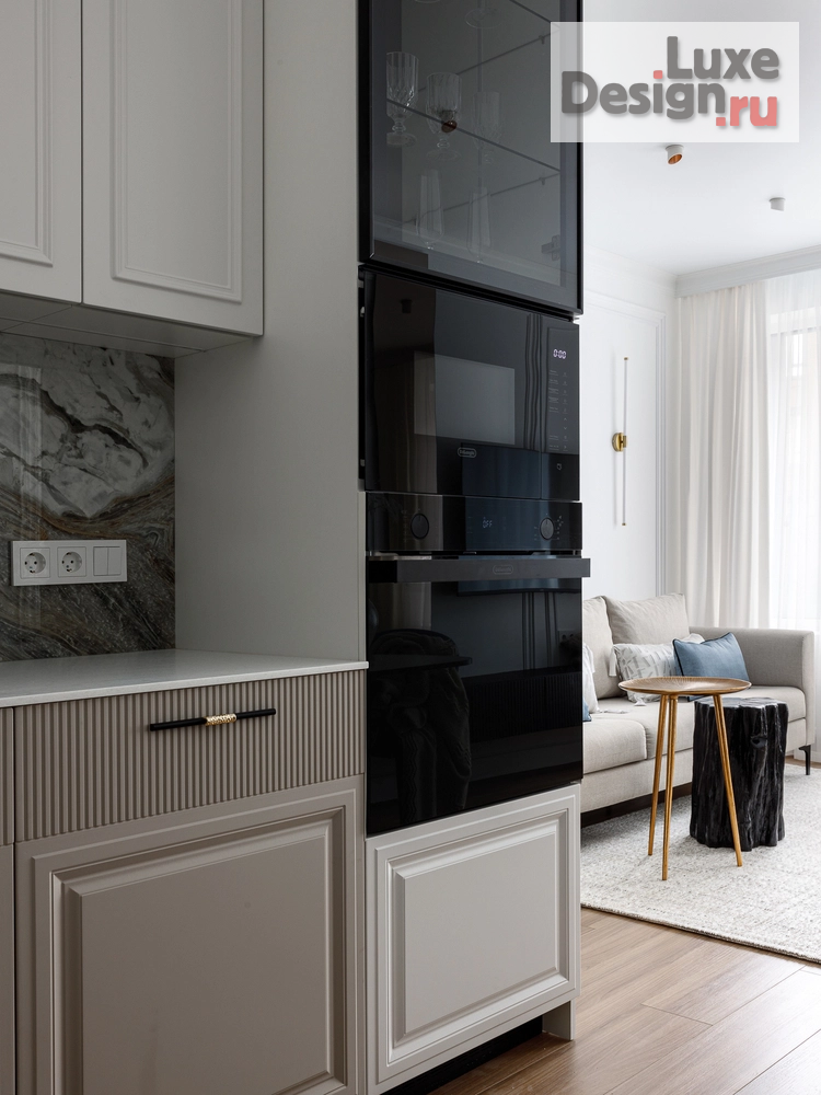 Дизайн интерьера трехкомнатной квартиры "Квартира 70м2 в ЖК Бизнес класса "Символ"" (фото 4)