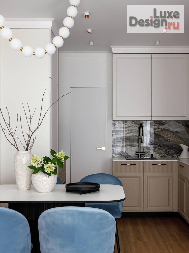 Дизайн интерьера трехкомнатной квартиры "Квартира 70м2 в ЖК Бизнес класса "Символ"" (фото 8)