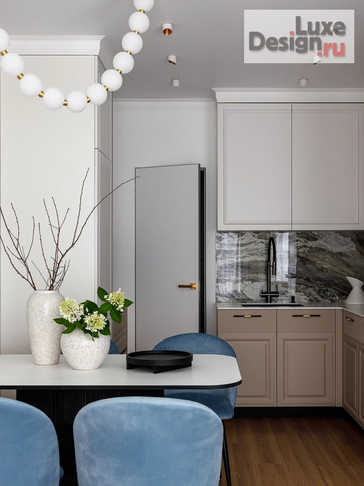 Дизайн интерьера трехкомнатной квартиры "Квартира 70м2 в ЖК Бизнес класса "Символ"" (фото 9)