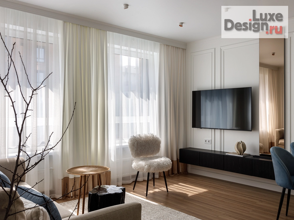 Дизайн интерьера трехкомнатной квартиры "Квартира 70м2 в ЖК Бизнес класса "Символ"" (фото 20)