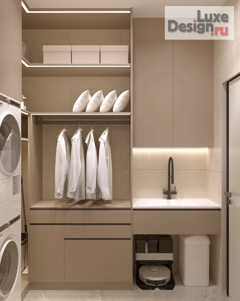 Дизайн интерьера четырехкомнатной квартиры "Квартира 100 м2 в ЖК Таухаус Уфа" (фото 33)