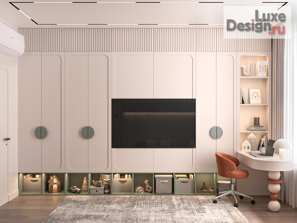 Дизайн интерьера четырехкомнатной квартиры "Квартира 100 м2 в ЖК Таухаус Уфа" (фото 38)