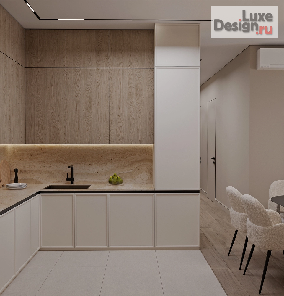 Дизайн интерьера четырехкомнатной квартиры "Квартира 100 м2 в ЖК Таухаус Уфа" (фото 6)