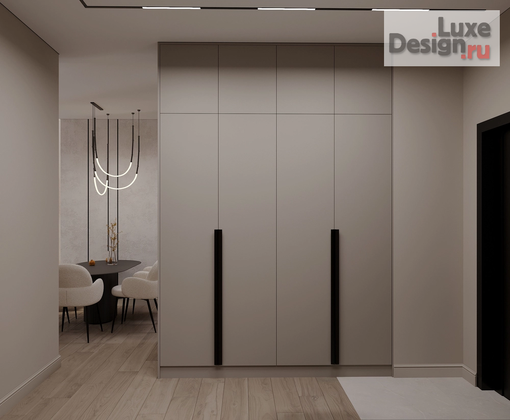 Дизайн интерьера четырехкомнатной квартиры "Квартира 100 м2 в ЖК Таухаус Уфа" (фото 9)