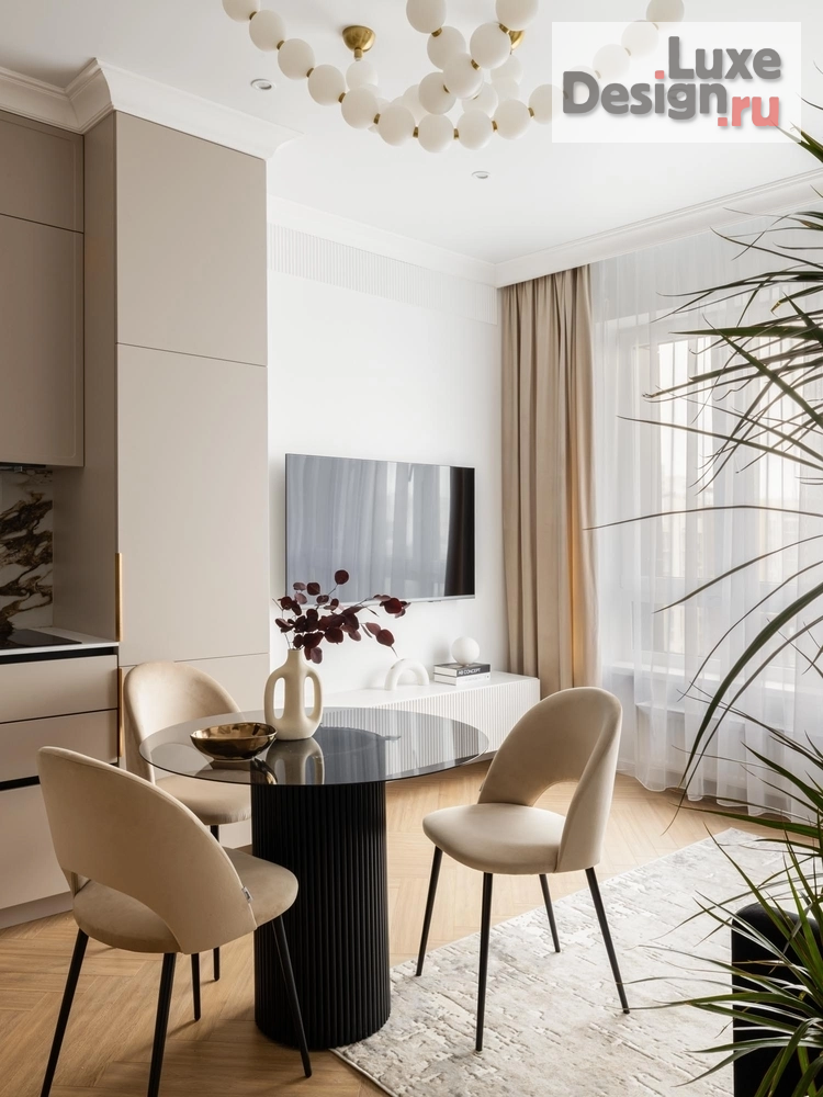 Дизайн интерьера трехкомнатной квартиры "Квартира 65 м2 в ЖК Уникум" (фото 2)