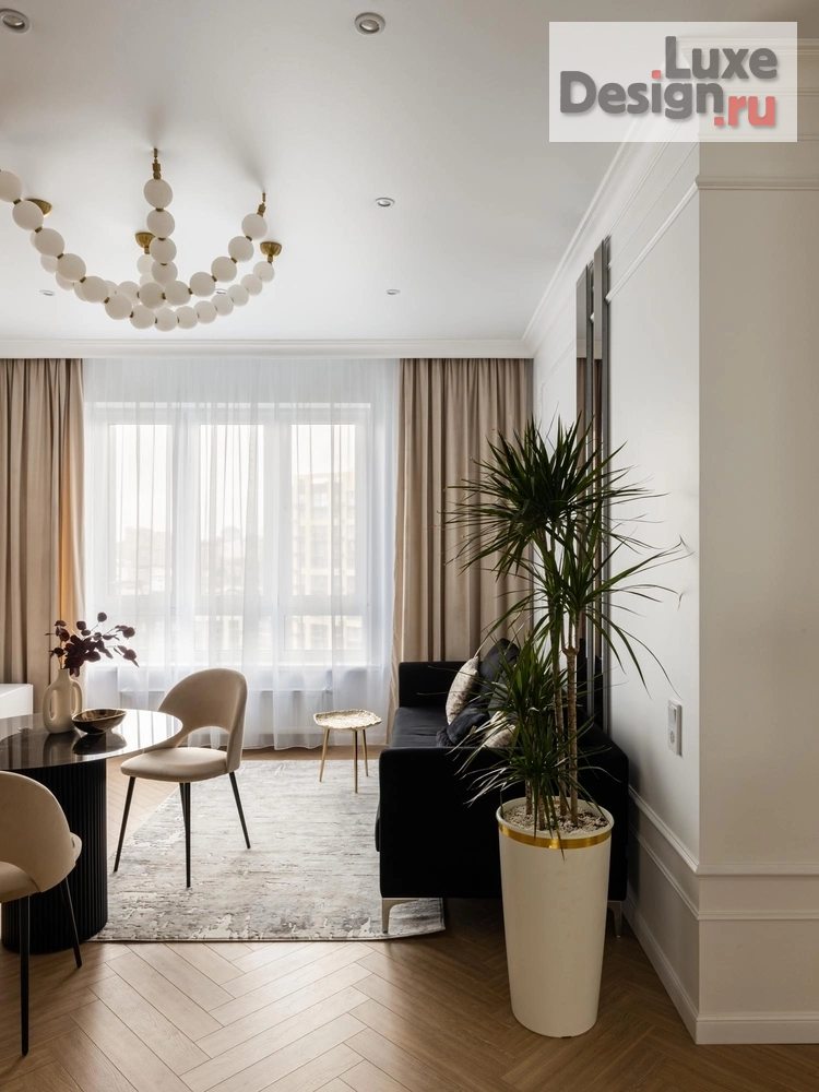 Дизайн интерьера трехкомнатной квартиры "Квартира 65 м2 в ЖК Уникум" (фото 4)