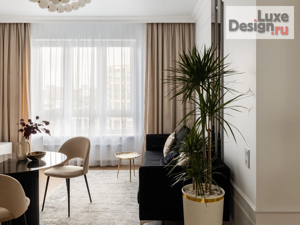 Дизайн интерьера трехкомнатной квартиры "Квартира 65 м2 в ЖК Уникум" (фото 5)