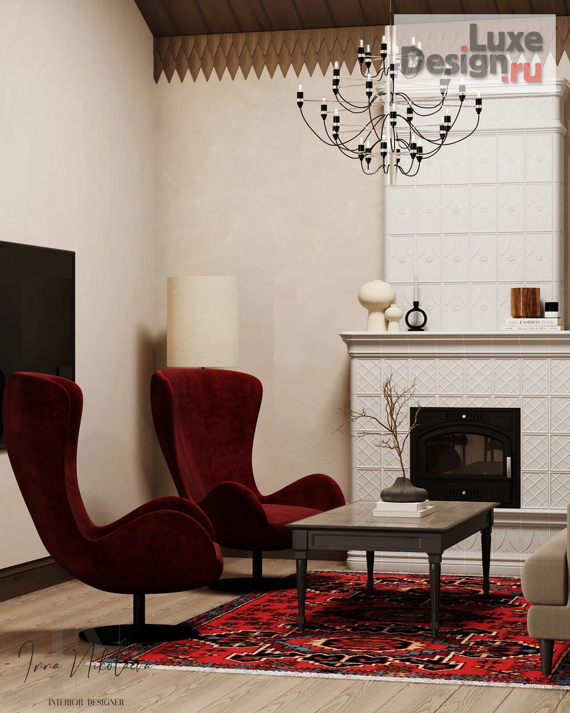 Дизайн интерьера загородного дома "Загородный дом в современном русском стиле" (фото 10)