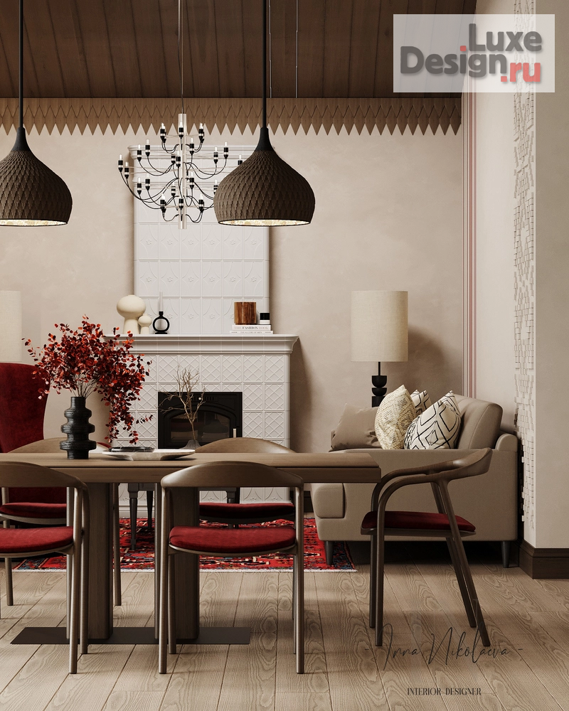 Дизайн интерьера загородного дома "Загородный дом в современном русском стиле" (фото 12)