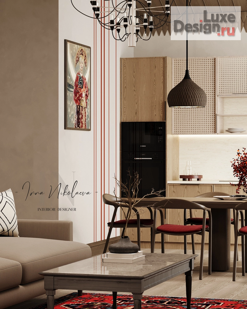 Дизайн интерьера загородного дома "Загородный дом в современном русском стиле" (фото 14)