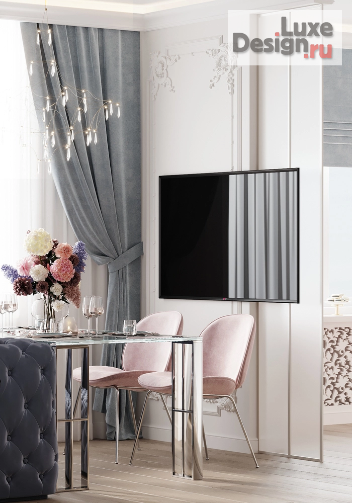 Дизайн интерьера трехкомнатной квартиры "Квартира в современном классическом стиле ЖК Выбор первых" (фото 2)