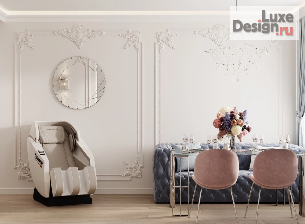 Дизайн интерьера трехкомнатной квартиры "Квартира в современном классическом стиле ЖК Выбор первых" (фото 3)